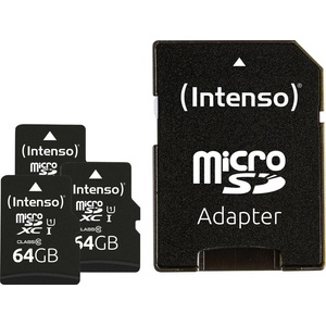 Intenso microSD 64GB 3-Pack (3423593)
