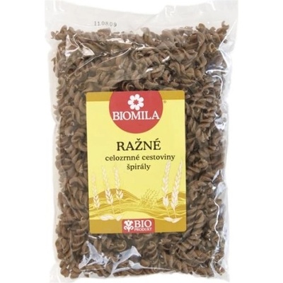 Biomila Bio Ražné celozrnné špirály 300 g