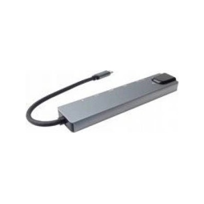 PremiumCord Adapter PremiumCord USB-C to HDMI+USB3.0+USB2.0 + PD + SD/TF +RJ45