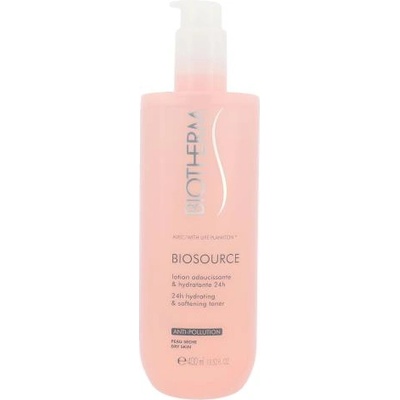 Biotherm Biosource 24h Hydrating & Softening 400 ml почистващ тоник за суха кожа за жени