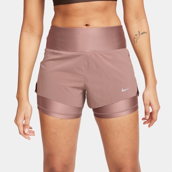 Nike Къси панталони Nike Dri-FIT Swift Women's Mid-Rise 3 2-in-1 Shorts - Smokey Mauve