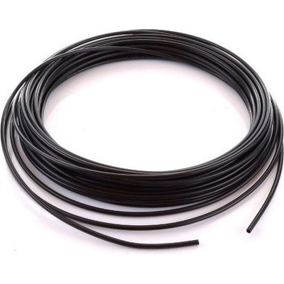 Tekalan kábel vonkajší 6mm vnútorný 4mm čierna polyamidová PA hadica, čierna 6/4mm