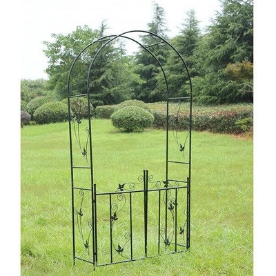 My Garden Градинска арка My Garden WR-LC-ARCH-0028KD с вратички, черна (3445651LT)
