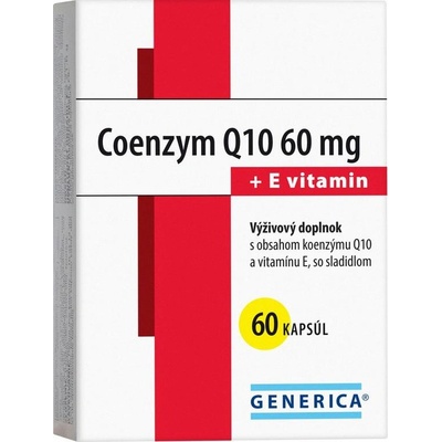 GENERICA Coenzym Q10 60 mg + E vitamin 60 kapsúl