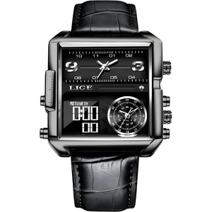 LIGE Часовник lige xu-35205 - Черен kp35205 Часовници