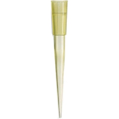 Špičky k pipetám VITLAB, 2–200 µl, PP, žluté – 1000 ks, nestérilní