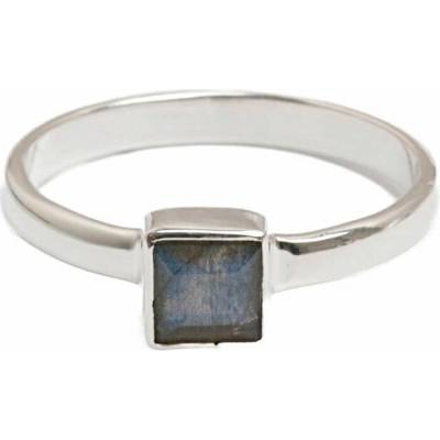 Nefertitis Labradorit Bluefire prsten stříbro R1226