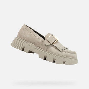 Geox Кремави дамски мокасини Geox Vilde Geox | Byal | ЖЕНИ | 36