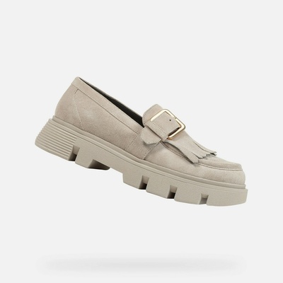 Geox Кремави дамски мокасини Geox Vilde Geox | Byal | ЖЕНИ | 36