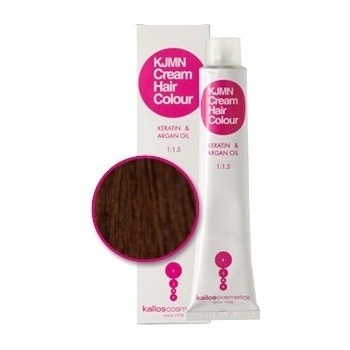 Kallos KJMN s keratinem a arganovým olejem 4.45 Coffee Cream Hair Colour 1:1.5 100 ml