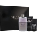 Kosmetické sady Gucci Guilty Eau Pour Homme EDT 90 ml + deostick 75 ml + sprchový gel 50 ml dárková sada