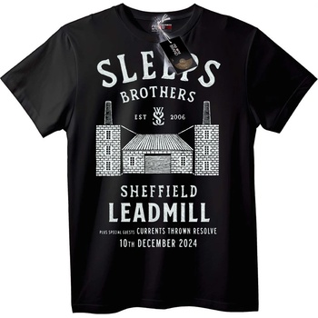 NOONEBRAND Тениска Sleeps Brothers Sheffield Leadmill - M, White