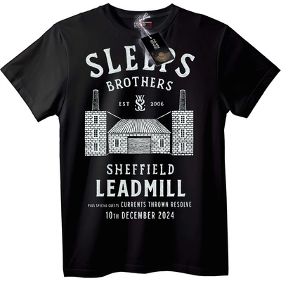 NOONEBRAND Тениска Sleeps Brothers Sheffield Leadmill - M, White