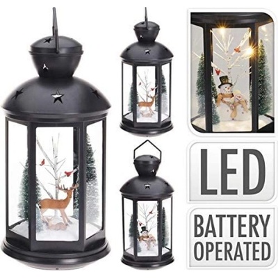 ProGarden KO-ANX000200sneh Lucerna vánoční s LED osvětlením 43 cm SNĚHULÁK