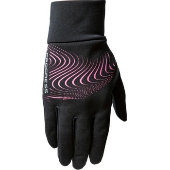 Progress Coolio Gloves dětské zimní rukavice černá/růžová