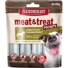 Meat Love Meat & Treat Tréningové salámky z koňa 4 x 40 g