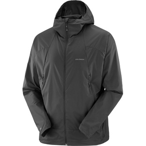 Salomon Мъжко ветрозащитно яке Salomon Outwind Full Zip Jacket Windproof jacket - Deep Black (018-0362-0113)