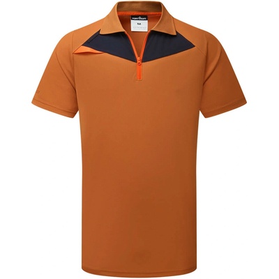 Portwest polo so zipsom hrdzavé