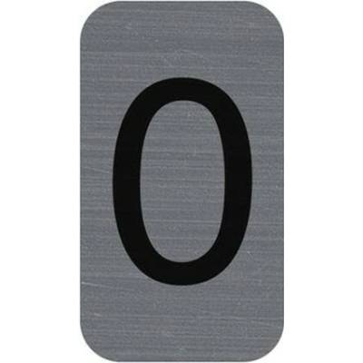 Informačná tabuľka, samolepiaca, 2,5x4,4 cm, hliníkový vzhľad, EXACOMPTA, č. 0