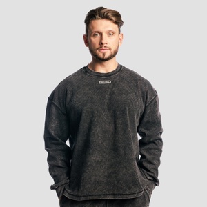 GymBeam Суичър Aura Washed Black XL