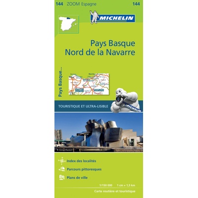 Michelin vydavatelství mapa Pays Basque / Nord de la Navarre 1:150 t.