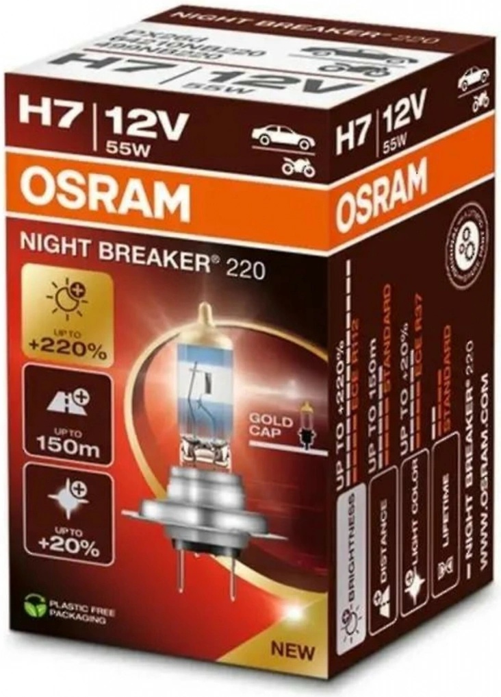 Osram Night Breaker 220 H7 PX26d 12V 55W 64210NB220