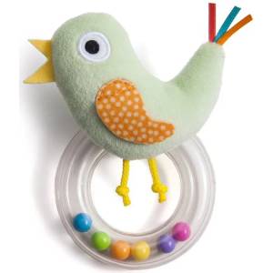 Taf Toys Бебешка мека дрънкалка Taf Toys - Веселото пиленце (TT12055)