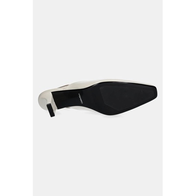 Calvin Klein Кожени обувки с тънък ток Calvin Klein HEEL SLING PUMP 50 - BRS в бежово HW0HW02448 (HW0HW02448)