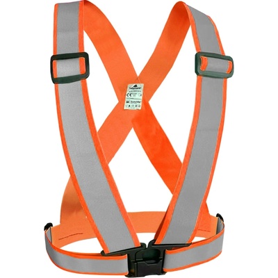 CXS reflexní elastický KŘÍŽ CROSS BELT oranžová