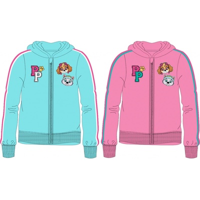 Paw Patrol Tlapková patrola Dívčí mikina sytě růžová