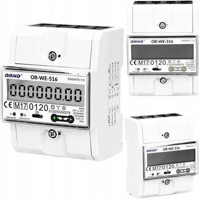 ORNO Trojfázový elektromer 80A OR-WE-516