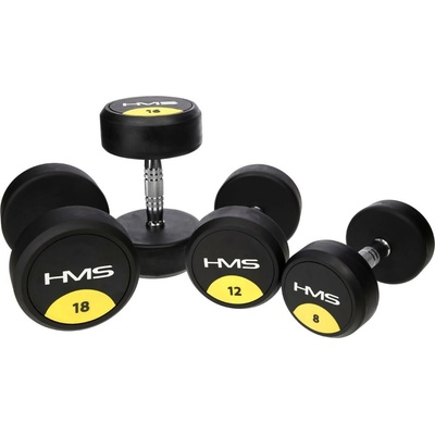 HMS HG Pro Rubbered One-Handed Dumbbell 6 kg