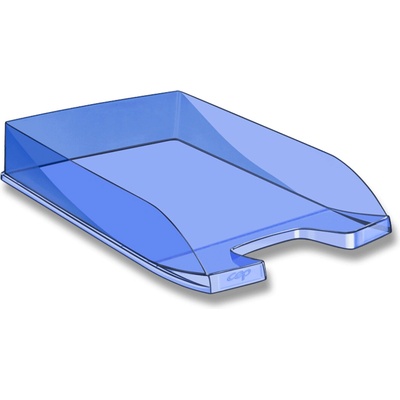 CEP First A4 odkladač transparentní modrý