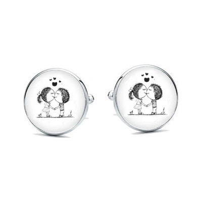 Knoflickarna.CZ manžetové knoflíčky svatební dvojice – Zboží Dáma