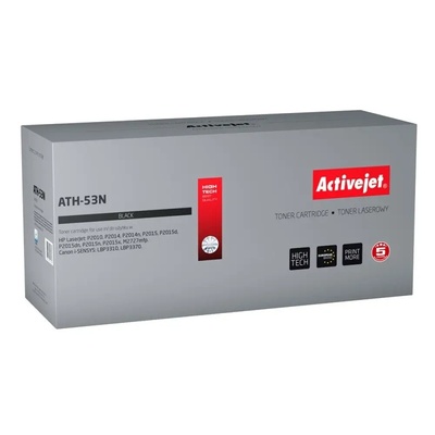 Compatible Тонер Activejet ATH-53N (заместител за HP 53A Q7553A, Canon CRG-715, Supreme, 3500 страници, черен) (ATH-53N)