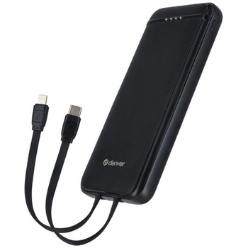 Denver Electronics Денвър PQCA-10320 10000 mAh Power Bank Power Delivery 2.0 Черно (PQCA-10320)