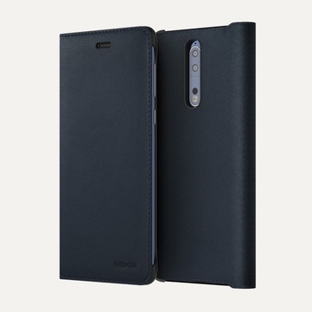 Nokia 8 leathr flip blu cp-801 (mo-no-ta31)
