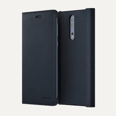 Nokia 8 leathr flip blu cp-801 (mo-no-ta31)