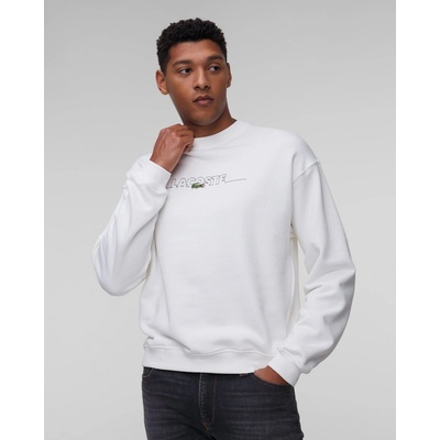 Biela pánska mikina Lacoste Sh3878