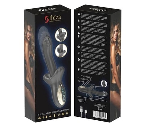 Ibiza powerful vibrator with thrusting and biting effect