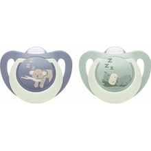 Nuk First Choice Night Cumlík 2 ks Hippo/koala