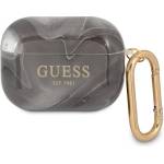 Guess Калъф Guess GUAPUNMK Marble Collection за Apple AirPods Pro, черен (GUE001386)