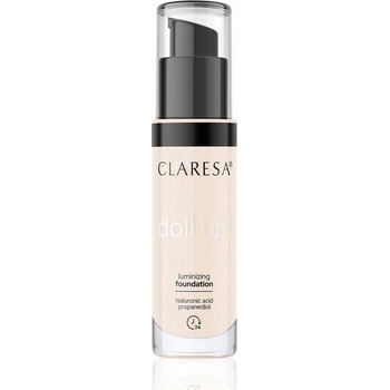 Claresa Doll Up! rozjasňujúci make-up pre prirodzený vzhľad 02 Light 34 g