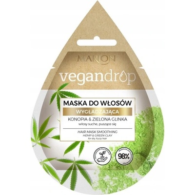 Marion Vegan Drop Malina & ružový íl kondicionačné maska pre všetky typy vlasov 20 ml