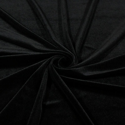 Samet G0001 černý, š.145
