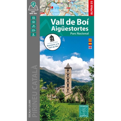 Val de Boí 1:25.000 turistická mapa ALPINA