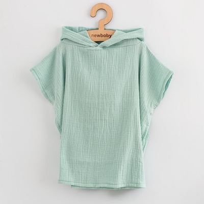 New baby Dětské mušelínové pončo Feeling mint
