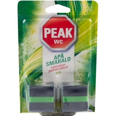 PEAK таблетки за казанче, Зелена вода, Pine, 2 броя