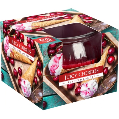 BISPOL Ароматна свещ Bispol Aura - Juicy Cherries, 80 g (sn69-368)