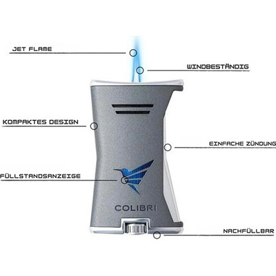 COLIBRI Slim antracit/chrom
